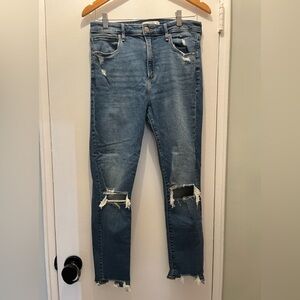Abercrombie & Fitch High Rise Super Skinny Ankle Jeans